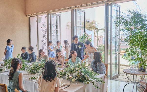 四季を感じる結婚式場